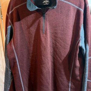 Kuhl Black and Red Lightweight Shirt Jacket with Contrasting Trim